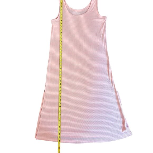 State of Day Pink Striped Ribbed Maxi Dress Sz M OEKO-TEX Cotton S/S 2022 👗✨ - Picture 4 of 6